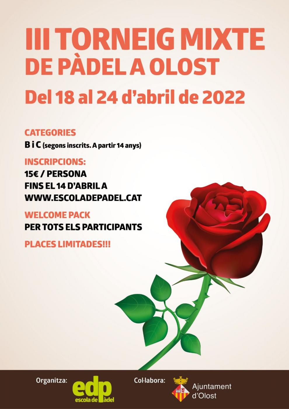 III Torneig mixte de pàdel a Olost